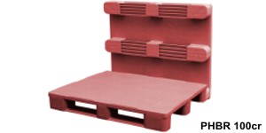 Hygienic plastic pallets with closed deck 1200x1000
